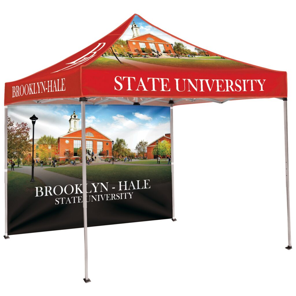 10' Square Canopy Tent w/1 Full Wall