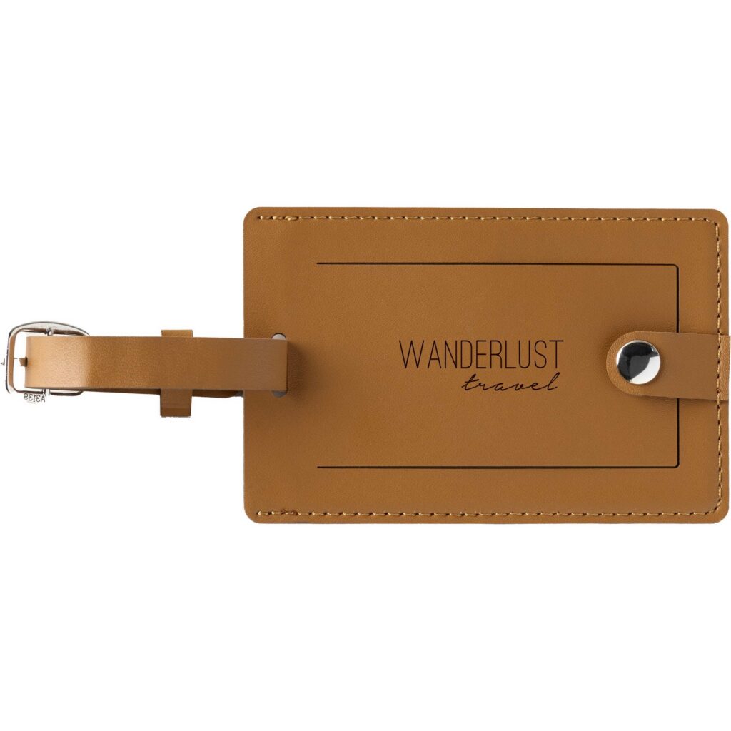 Pineapple Leather Luggage Tag